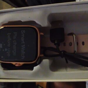 Smartwatch with Pink Strap
